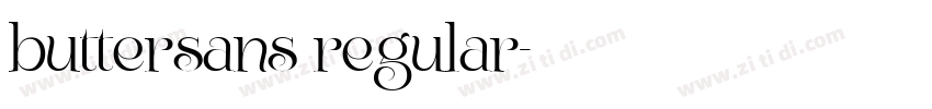 buttersans regular字体转换 buttersans regular字体转换
